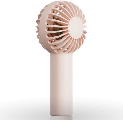 Mini ventilator, mini ručni ventilator, mali prijenosni ventilator slatkog dizajna s 3 snažne brzine vjetra, napaja se baterijom, može