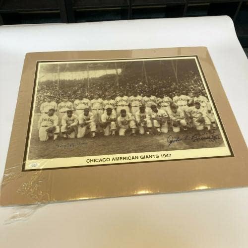 1949. Chicago American Giants potpisali su veliku fotografiju crne lige JSA CoA - Autografirane MLB fotografije