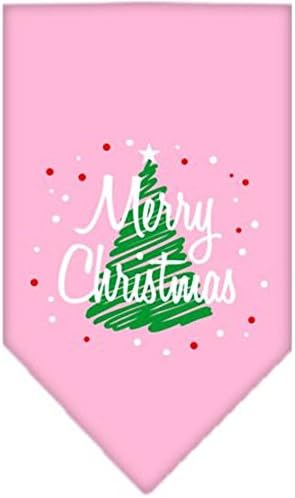 Scribble Sretan božićni zaslon print bandana svijetlo ružičasta mala