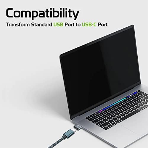 USB-C ženka na USB muški brzi adapter kompatibilan s vašim LG LMQ720am za punjač, ​​sinkronizaciju, OTG uređaje poput tipkovnice, miš,