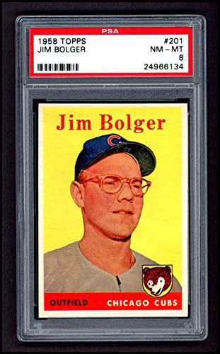 1958 Topps 201 Jim Bolger Chicago Cubs PSA PSA 8,00 CUBS