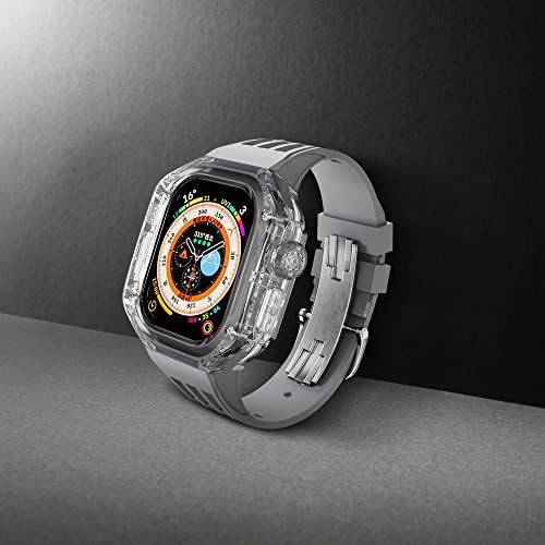 Inanir 49 mm ultra modifikacijski komplet za Apple Watch Ultra 49mmtransparent luksuzni trend kućišta+remen vodootporni iWatch pribor