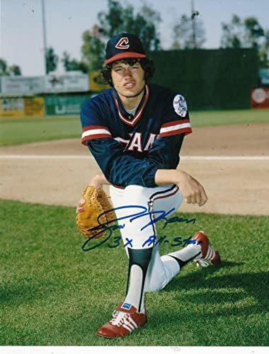 Jim Kern Cleveland Indijanci 3 x All Star Action potpisano 8x10 - Autografirane MLB fotografije