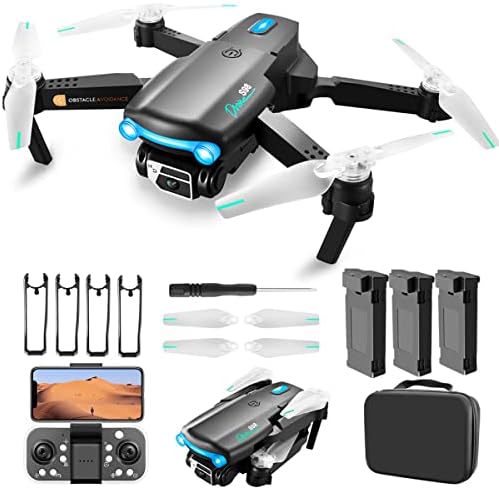 Drone s kamerom za odrasle djece Početnici, Mini FPV dronovi s 4K HD dvostrukom kamerom, sklopivi RC Quadcopter bespilotni letjelica