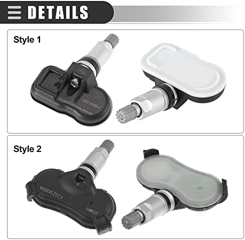 Motoforti TPS senzor, senzor tlaka u gumama, za Ford F-150 2015-2017, metal, F2GZ-1A189-A, Black