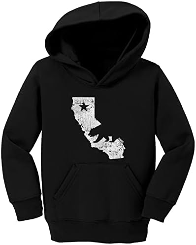 Karta države Tcombo Cali - Kalifornijska medvjeda zastava mališana/kapuljača za mlade