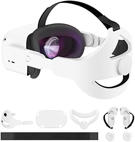 Masiken 6-in-1 pribor za Oculus Quest 2 zamjenski kompleti za glavu, VR školjka, pokrivač kontrolera, poklopac lica, oslobađanje udobnosti