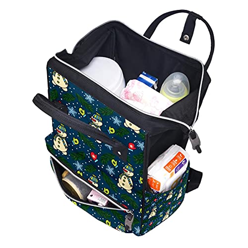 Božićni snjegović s lišćem pelena torbica torbica mama ruksak veliki kapacitet pelena vrećica za njegu Putničke torba za njegu bebe